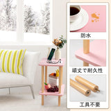 FORAOFUR Side Table with Charging Station, Small Side Table with 2 USB Ports and Outlets, Small End Tables for Small Spaces in Living Room, Bedroom & Nursery, 2 Tier Small Nightstand FORAOFUR