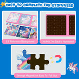 Magnetic Jigsaw Puzzles for Toddlers Kids 3-8 Girls,(3 36-Pieces) Travel Puzzles Toys for Kids Ages 4-6,Take-Along Car Airplane Road Trip Activities Game for 3 4 5 6 7 8 Year Old Birthday Gift homicozy