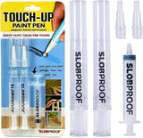 Slobproof Touch-Up Paint Pen - Refillable Paint Brush Pens - Touch-Up Paint Pens for Walls, Window, Wood - Fillable Paint Pens w/ Any Paint Types (Fill with Own Paint for a Precise Match), 2-in-1 Pack Slobproof