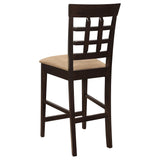 Coaster Home Furnishings - Gabriel - 9-Piece Counter Height Dining Set - Square Wood Table with Storage & 8 Upholstered Chairs - Dining Room & Kitchen - Cappuccino - 100438-S9 Coaster Fine Furniture