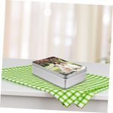 Box Sublimation Candy Tin Box Storage Box with Lid Cake Container Candy Containers Tin Pen Pencil Case Sublimation Metal Box Small Tin Box Tinplate Trinket Box Container SHOWERORO