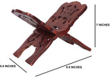 ETROVES Handmade Wooden Book Reading Holder Stand Rihal Rehal Al-Quran Bible Gita ETROVES