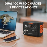 Jackery Explorer 300 Plus Portable Power Station, 288Wh Backup LiFePO4 Battery, 300W AC Outlet, 3.75 KG Solar Generator for RV, Outdoors, Camping, Traveling, and Emergencies (Solar Panel Optional) Jackery