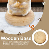 【NEW】Memorial Bottle for Pet Hair with Base, Cat Pet Fur Keepsake, Pet Hair Memorial Keepsake, Pet Memorial Gifts for Cats, Cat Keepsake Fur Holder Cat Whisker Jar Memory Sympathy Gift Vials for Cat SEGIIFO