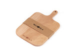 Woodla 13x7.5 Inch Thin Wood Cutting Board with Handle - Kitchen Serving & Charcuterie Board for Meat, Cheese, Fruits, Vegetables - Personal WOODLA