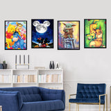 FFPTBNYX 12Pack Diamond Painting Kits for Adults,5D Cartoon Series Diamond Art Kit for Beginners, DIY Paint with Diamonds Round Full Drill Paintings Gem Art for Home Wall Decor 12x16 Inch FFPTBNYX