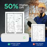 SUPVAN T200M Portable Printer Wireless for Travel, Bluetooth Inkless Printer with 300 DPI, Prints 400 Pages per Charge, Supports 8.5" X 11" US Letter, Compatible with iPhone, Android & Laptop SUPVAN