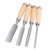 4PCS Semicircle Wood Carving Hand Chisel Tool Set Woodworking Gouges Homeswitch