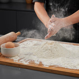 30 x 20 Inch Extra Large Bamboo Cutting Boards - BEZIA 3XL Stove Top Cover Chopping Board - Meat Cutting Board for BBQ - Turkey Carving Board - Extra Large Charcuterie Boards with Juice Groove BEZIA