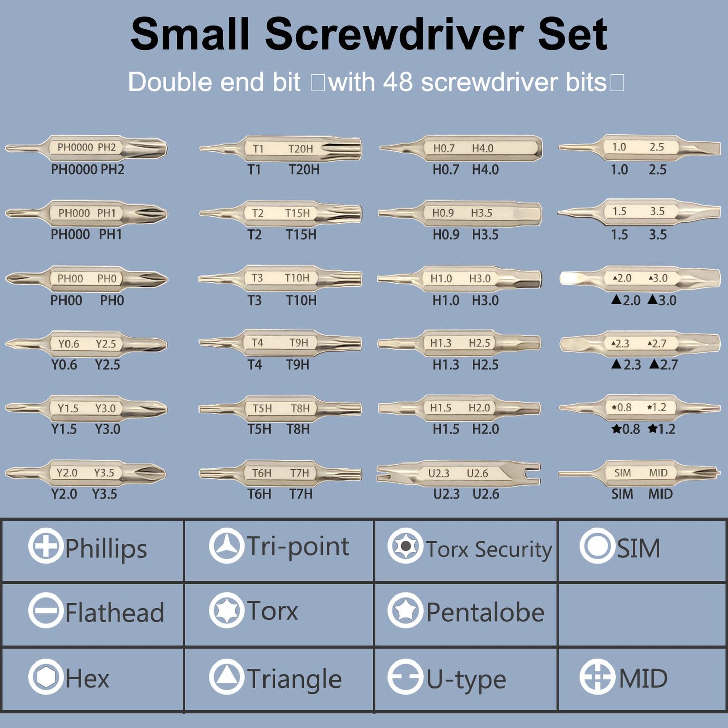 49 in 1 Precision Screwdriver Set, Egmen Small Screwdriver Set, Mini Magnetic Screw Driver Set with Case Repair Tool Kit for Doorbell, Glasses, Watch, Computer, PC, Jewelers, Laptop, PS5, Mac - WoodArtSupply