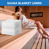 Mimorou 100 Pack Disposable Sauna Blanket Sauna Bag Liners Plastic Sheeting for Body Wrap 87 x 47 Inch Thicken Bag Infrared Blanket for Beauty Salon Spa Accessories Mimorou