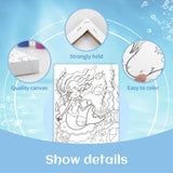 goldentime 3 Pack Kids Paint by Numbers Ages 4-8-12 Includes 8x10 inch Framed Canvas with 19 Acrylic Paints, 5 Brushes Fun and Easy Predrawn Canvas for Painting Kids goldentime