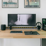 JUNNUJ Long Metal 16 Outlet Power Strip, Wide Spaced Garage Industrial Power Strip, Heavy Duty Power Strip with 6 FT Cord 15A, 125V, 1875W. Yellow JUNNUJ