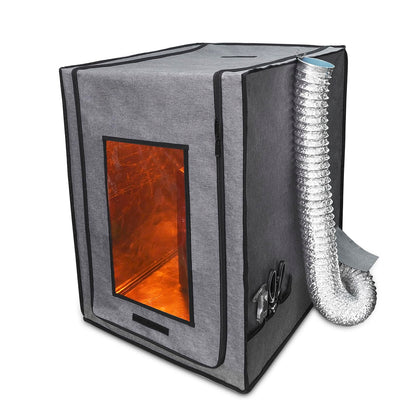 Makacces Resin 3D Printer Enclosure with Ventilation, 12V Fan Vent Pipe with Speed Controller, Fire Resistant Fabric,UV Light Shelter, Ventilate Resin Smell, Keep Warm, for Common LCD 3D Prin - WoodArtSupply