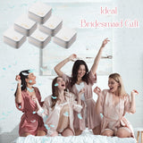 Tondiamo 6 Pcs Sublimation Travel Jewelry Case Small Travel Jewelry Box Portable Jewelry Organizer Mother's Day Travel Gifts(White) Tondiamo