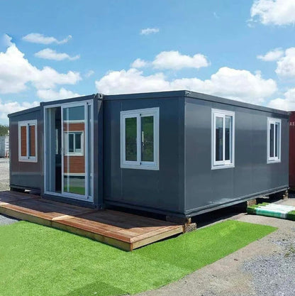 30FT Prefab House,Portable Container House to Live in with 2 Bedroom,1 Full Equiped Bathroom and Kitchen,Prefabricated Tiny House for Living,Foldable Mobile Home, Office, AirBNB - WoodArtSupply