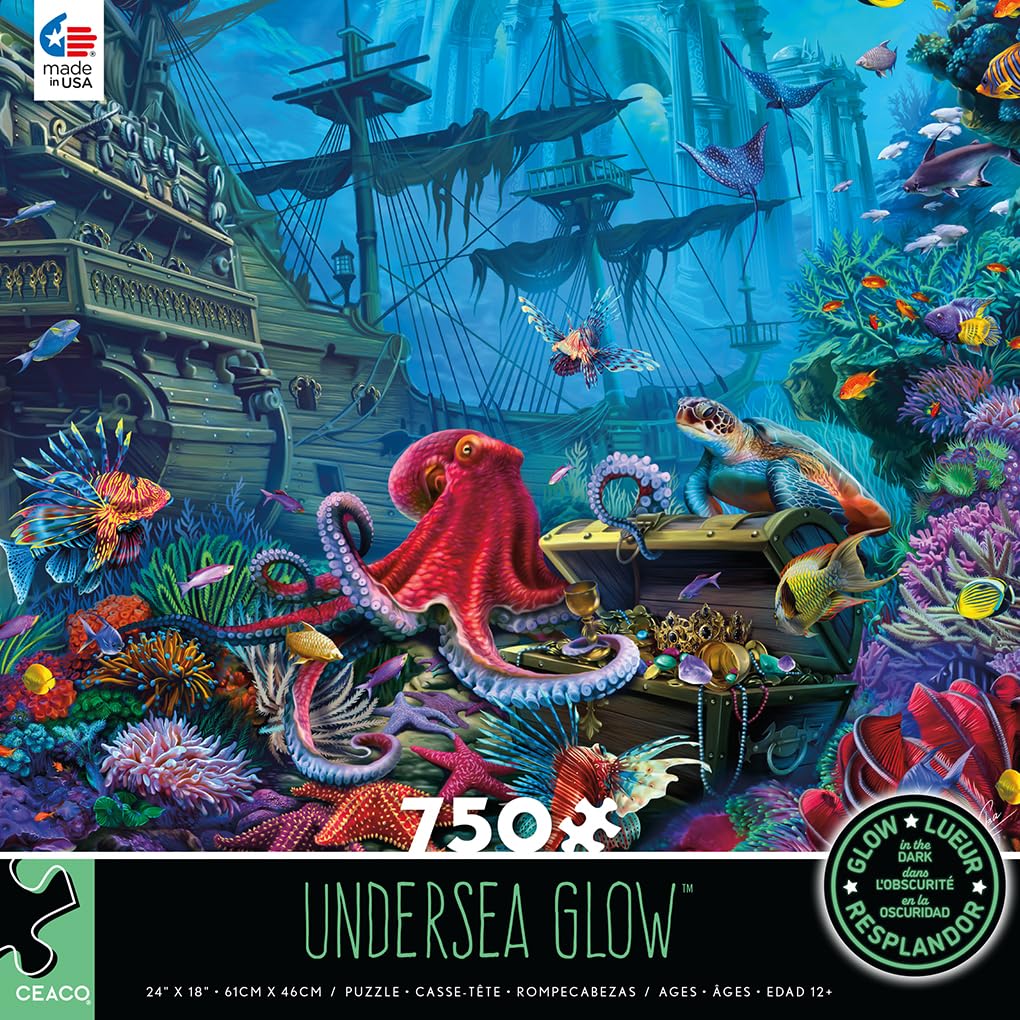 Ceaco - Undersea - Glow - 750 Piece Jigsaw Puzzle Ceaco