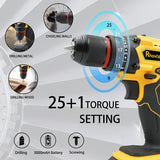 20V MAX Cordless Power Drill,Power Tool for Home,Variable Speed(Tool Only) RhovixStar