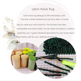 Latch Hook Rug Kits for Kids Beginner Blue Elephant Needle Crochet Yarn Kits Embroidery Carpet Hook and Latch Kit Mini Tapestry Christmas Home Decoration 30x30cm Generic