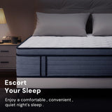 VKT 14 Inch Queen Hybrid Mattress - Medium Firm Feel Back Support, Mattress in a Box with Individual Pocket Springs, Cooling Memory Foam for Pressure Relief with CertiPUR-US Certified VKT