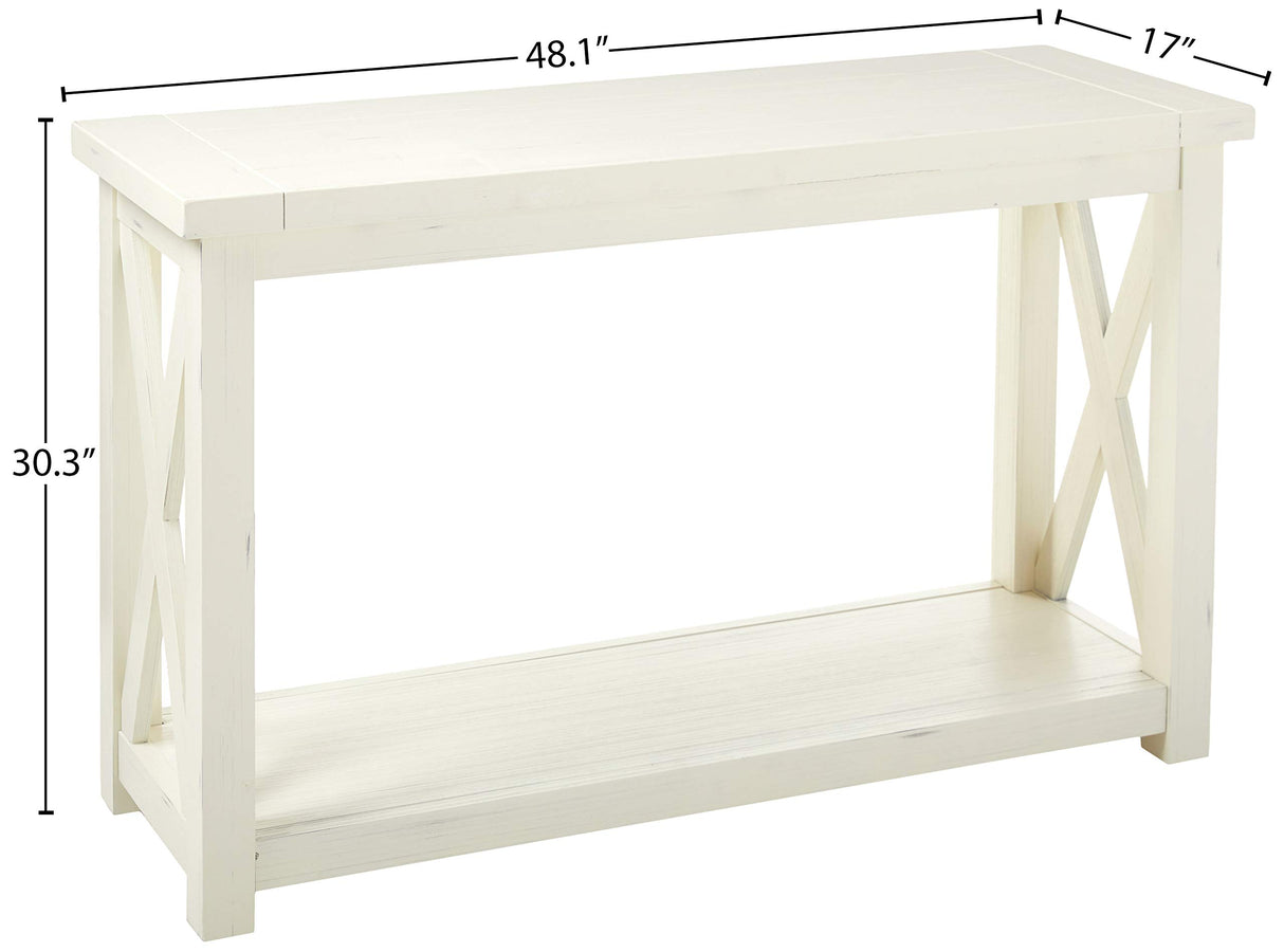 Seaside Lodge White Console Table by Home Styles,Off-white homestyles