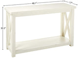 Seaside Lodge White Console Table by Home Styles,Off-white homestyles