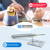 ELMCONFIG Cordless Soldering Iron Kit 1000mah USB Wireless Electric Soldering Gun Pen, Portable and Rechargeable for Home Appliance Repair, Electronic Components， DIY ELMCONFIG