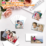 Clonivent 20 PCS Sublimation Magnet Blanks, 2x3 inch Sublimation Blank Refrigerator Magnets Personalized Fridge Soft Magnet Sticker Blanks Products for DIY Home Kitchen Decorative Clonivent