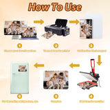 ZYNERY 34 PCS Sublimation Magnet Blanks, Sublimation Blank Fridge Magnets Printable Photos, Personalized Custom Magnets for Refrigerator Decoration, Kitchen, Office, Wall (Rectangle 5.5 x 7.5cm) ZYNERY