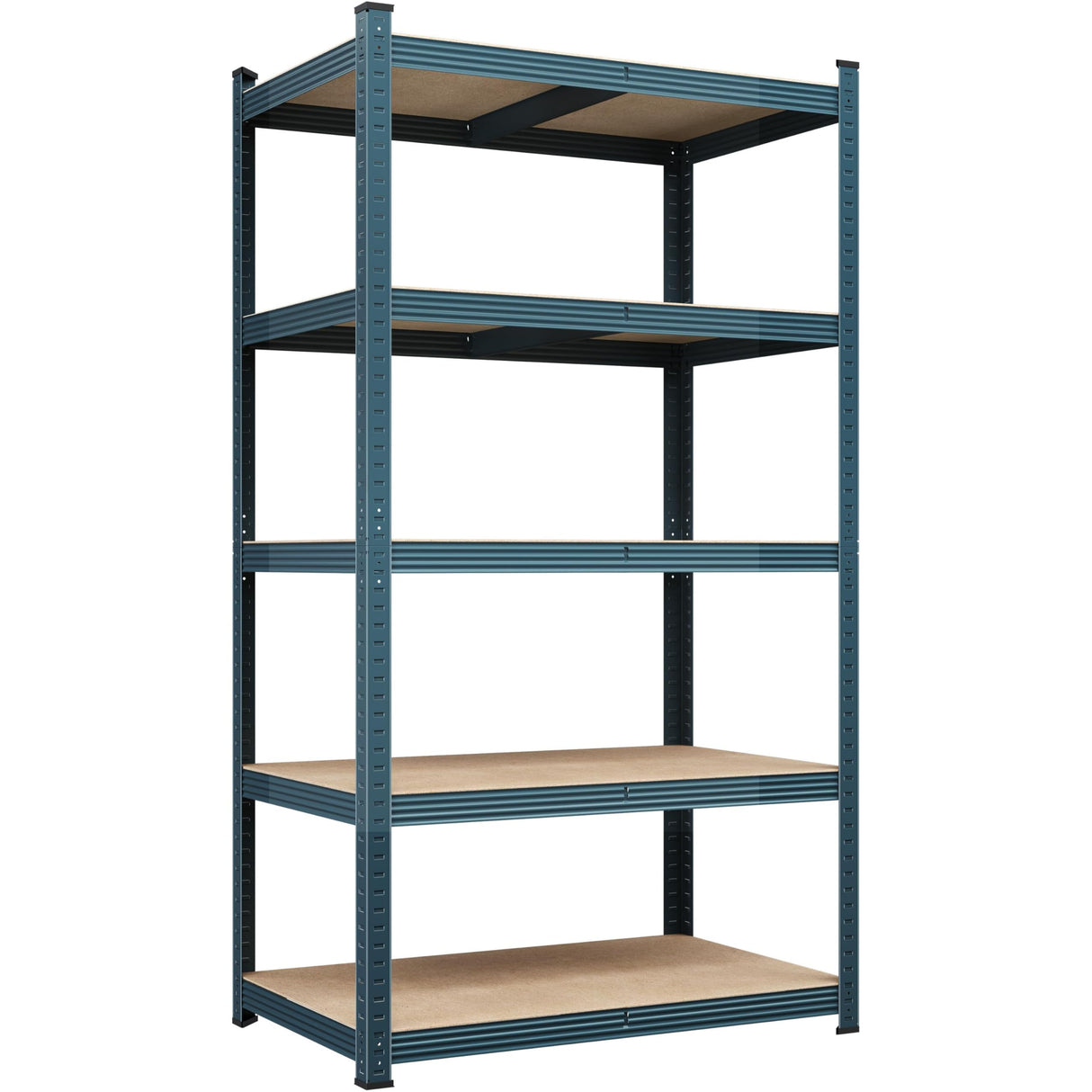 Yaheetech Storage Shelves 5 Tier Garage Shelving Adjustable Utility Rack Industrial Shelves for Warehouse Pantry, 35.5" L × 16″W × 71″H - Neptune Blue Yaheetech