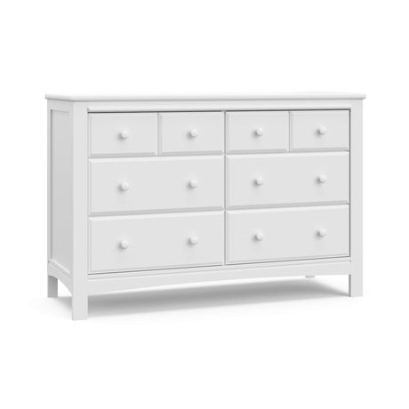 Graco Benton 6 Drawer Double Dresser (White) – Easy New Assembly Process, Universal Design, Durable Steel Hardware and Euro-Glide Drawers with Safety Stops, Coordinates with Any Nursery Graco