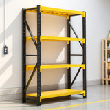 78.74,Storage Shelves 3000lbs Garage Metal Shelving Heavy Duty Garage Shelves Adjustable Storage Shelves for Industrial, Factory,41" W X 19.6" D X 78.74" H (Yellow and Black, W41.3*D19.7*H78.7) Generic