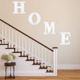 4 Pieces 12 Inch Home Sign Wooden Home Letters Wall Hanging Large Home Sign Decor for Home, Living Room, Farmhouse (White) Jetec