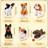 Mayboos 6 PCS Needle Felting Kit, Animal Needle Felting Beginner Kits Wool Felt Needle Felting Tools with Instruction for DIY Craft Animal Home Decoration (Cute Dog) Mayboos