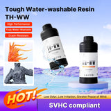 RESIONE Upgraded Water Washable 3D Printer Resin, Excellent Toughness High Precision Crack-Resistant Resin for 3D Printer,Low Deformation Resin, 1KG, Flame Orange RI RESIONE