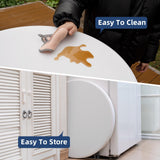 Byliable 28in Cocktail Table White High Top Folding, Round Portable Bar Height Folding Table with Removable Legs, Indoor Outdoor Banquet for Parties, Commercial, Speech, School Byliable