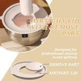 Mixing Bowls with Airtight Lids Set, 26PCS Stainless Steel Khaki Bowls with Grater Attachments, Non-Slip Bottoms & Kitchen Gadgets Set, Size 7, 4, 2.5, 2.0,1.5, 1QT, Great for Mixing & Serving Umite Chef