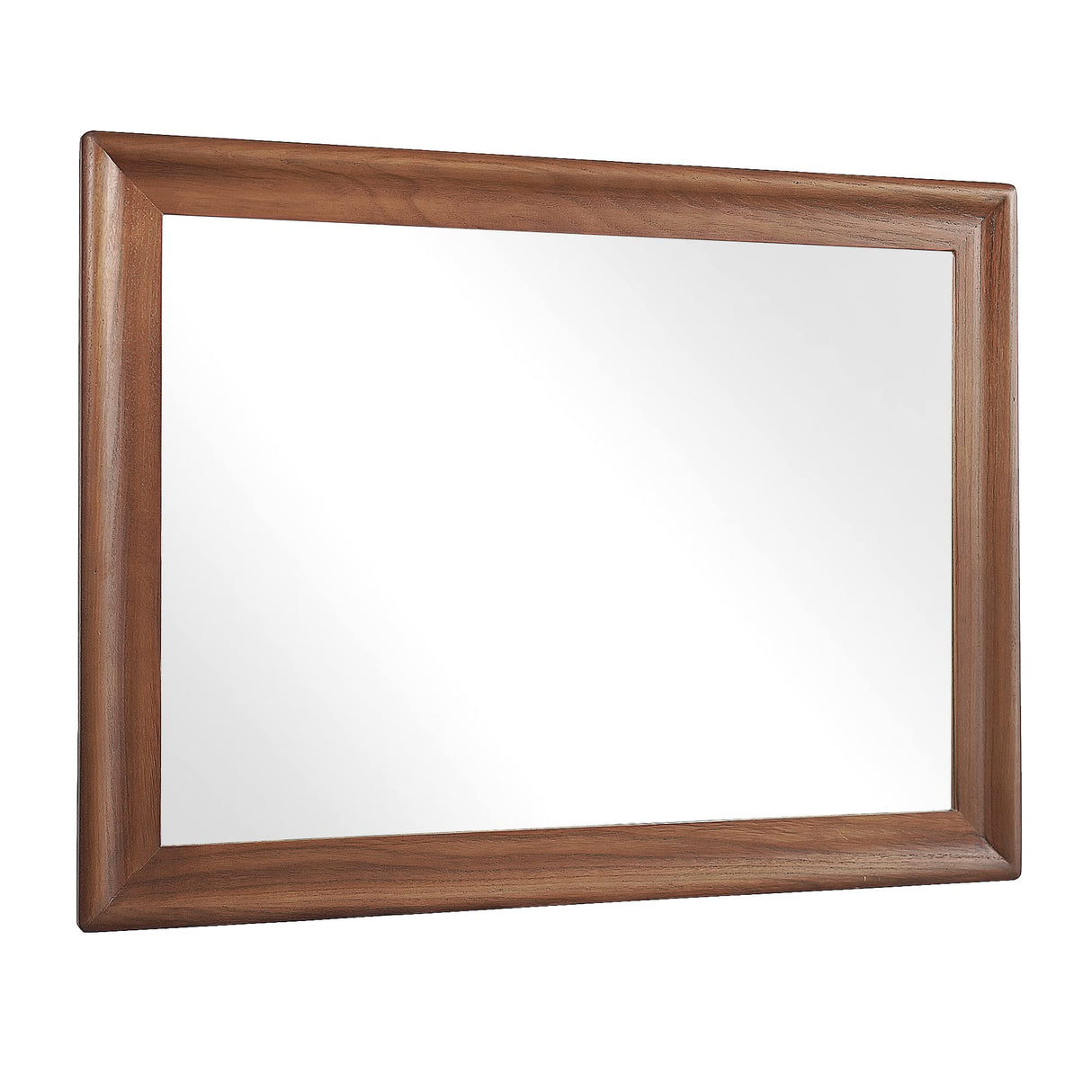 CULER Rustic Wood Wall Mirror for Bathroom,Rectangle 24 x 36 inch Hanging vatiny Mirrors with Wooden Frame for Living Room,Bedroom,Entryway(Walnut Brown) CULER