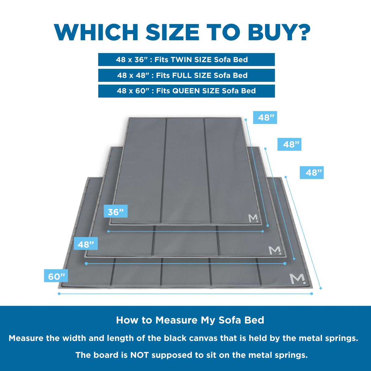 Meliusly Heavy Duty Sleeper Sofa Support Board (48x60 - Queen Size) Reinforced Wood Sofa Bed Support, Pull Out Couch Mattress Board, Sleeper Bar Shield, SleeperSaver Meliusly