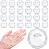 Yilloog 25 Pcs 3 Inch Clear Button Pins for Crafts DIY Photo Buttons Acrylic Button Pin Blank Button Pins Bulk for Picture Make Your Own Buttons Badge Maker DIY Crafts Supplies Yilloog