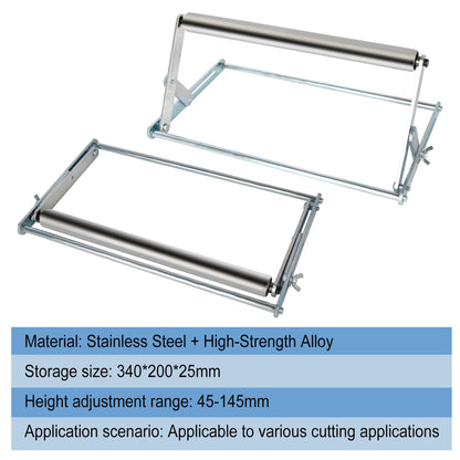 BROODAY Trend Adjustable Miter Saw Roller Stand (300), 140 lbs Capacity ,Adjustable Cutting Machine Support Frame, Height Adjustment from 2 inches to 6.3 inches，R/STAND/A - WoodArtSupply