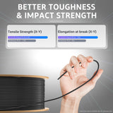 ELEGOO Rapid PLA Plus Filament 1.75mm Bundle 4KG, PLA+ 3D Printer Filament for Fast Printing, Dimensional Accuracy +/- 0.02 mm, 4 Pack 1kg Cardboard Spool(2.2lbs) Black/White/Blue/Red ELEGOO