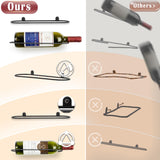 AQAREA Wall Mounted Wine Rack: Metal Wall Wine Bottle Holder - for Wine Cellar Home Kitchen Bar Decor - 8Pcs AQAREA