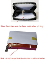 Sublimation Small Coin purse Women's Wallet Leather Coin credit Card holder Diy Craft (Pink) WoodArtSupply