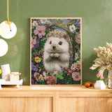 Aestalrcus Hedgehog Diamond Painting Kits for Adults, Animal Diamond Art Kits for Adults, 5D Gem Art and Crafts for Gift Home Wall Decor 12x16 Inch Aestalrcus