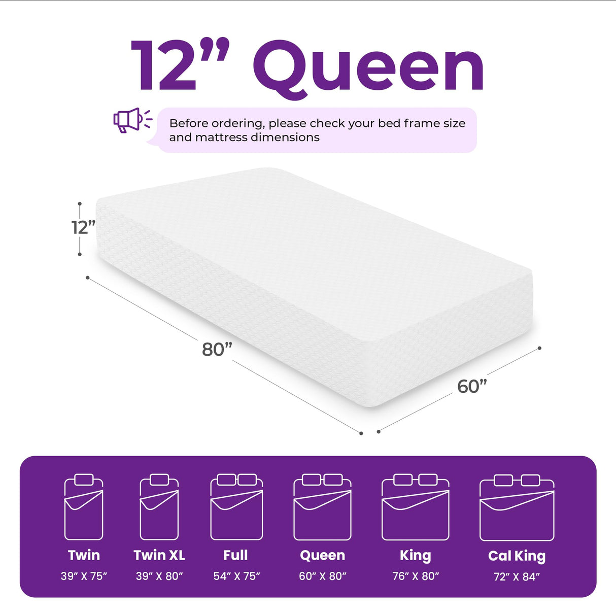 GAESTE 12 Inch Queen Cooling Gel Memory Foam Mattress Medium Firm for Cool Sleep Pressure Relieving CertiPUR-US Certified Convenient Mattress in a Box Fiberglass Free (Queen, 12 in) GAESTE