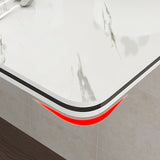 SKVSKV Fold Down Table, Floating Wall Desk for Small Spaces, Wall Mounted Folding Table,Functional Hanging Desk for Laundry Room Home Office Study Work Bench, Kitchen Dining (White 31.5"×15.7") SKVSKV