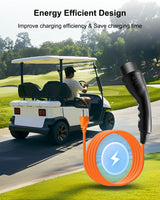 Charging Power Cord Fits for Evolution ICON EV Golf Carts, 120V 3 pin Golf Cart Charge Cable Assembly Replace 2.04.0620 ST-031016-PT NXQWLL