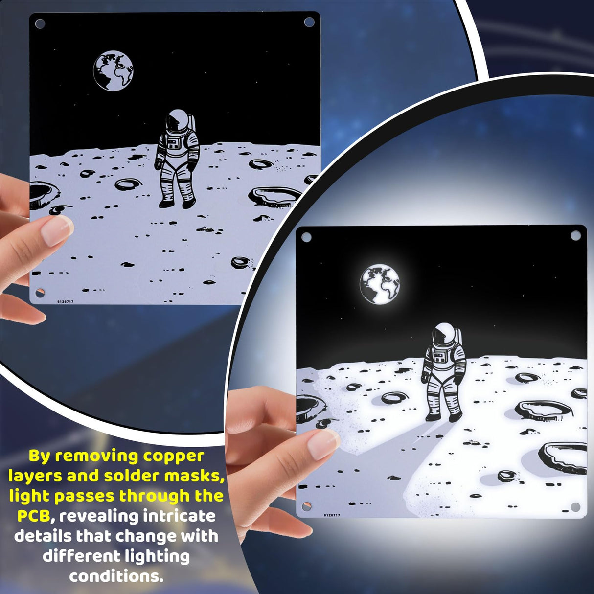 MIOYOOW Light Painting Lamp DIY Soldering Kit, Double-Sided PCB Night Light Solder Practice Kit with Adjustable Brightness, Electronics Project for School Learning and Desk Decoration MiOYOOW