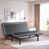 Cozy Castle King Adjustable Bed Frame with Wireless Remote, Zero Gravity, Head and Foot Incline, Adjustable Leg Heights, Electric Bed Frame for Ultimate Comfort Cozy Castle